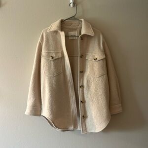 aritzia/wilfred free wool coat, rounded bottom, size XS